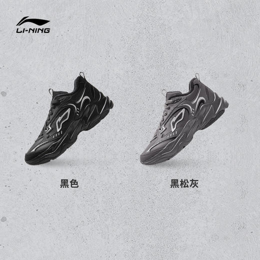 李宁LNDEFENDER休闲鞋男鞋2025冬季新款加绒保暖黑色运动鞋男AGCV395 商品图3