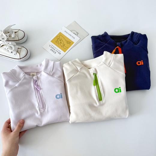 撸猫绒半拉链T恤3362 商品图1