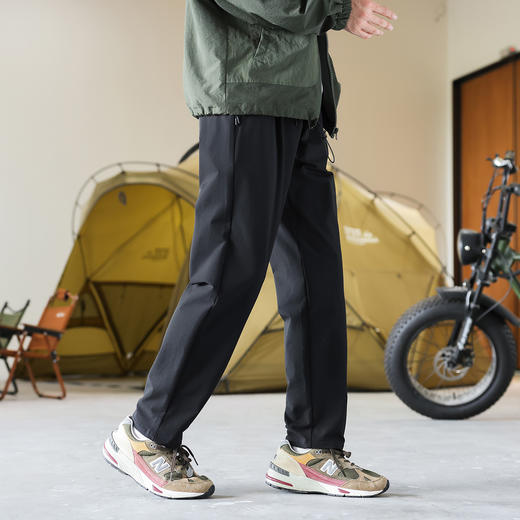 罗蒙休闲裤男士四面弹户外易打理宽松长裤拉链口袋立体剪裁舒适百搭裤子 商品图5