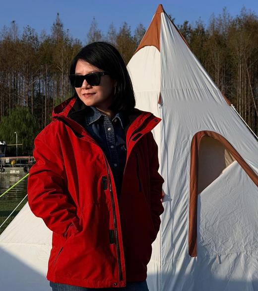 【明天中午12：00截单下架】新款升级可拆卸三合一冲锋衣 男女款可选  防风防水外套,防水指数10000+   冬季加绒加厚 透湿指数7000+多种颜色，纯色+拼接，可任选！ 商品图3