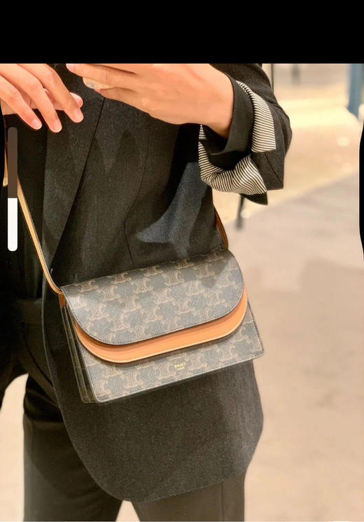 Celine Triomphe 老花拼皮 斜挎包 商品图3