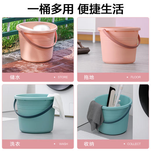 【茶花】轻漾脸盆加厚洗脸盆大容量学生家用宿舍洗衣盆洗衣桶 商品图1
