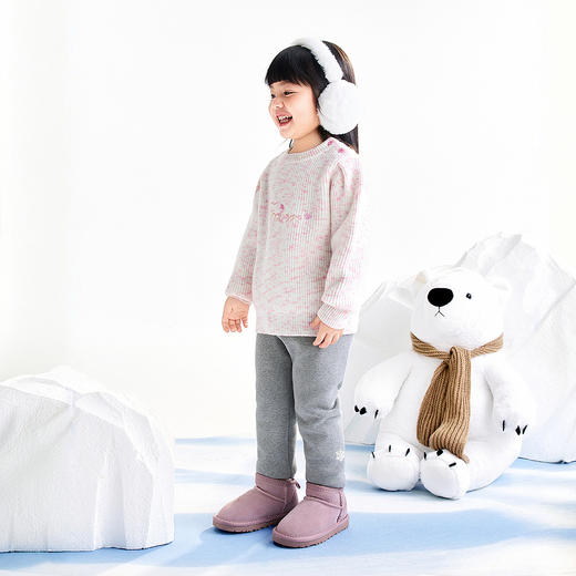 【实体店同款】女童圆领针织衫冬季新款安奈儿童装XG544029 商品图3