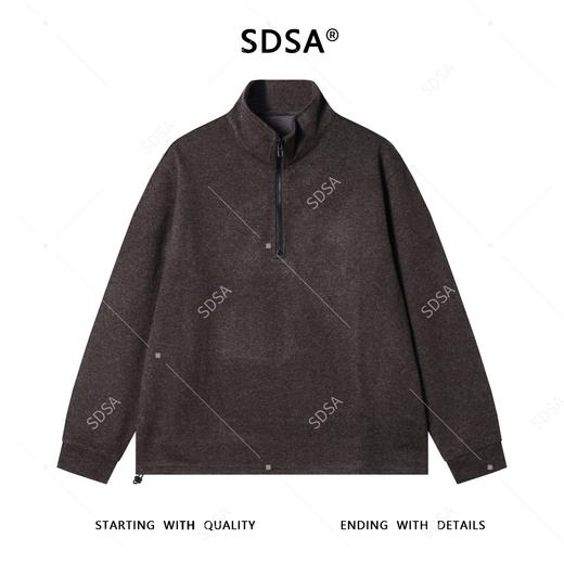 26T8792SDSA秋冬新款痞帅男装时尚半拉链立领卫衣百搭下摆设计百搭时尚 商品图1