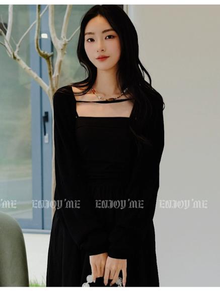 【门店同款】ENJOY春季一字带针织开衫 156949837 商品图0