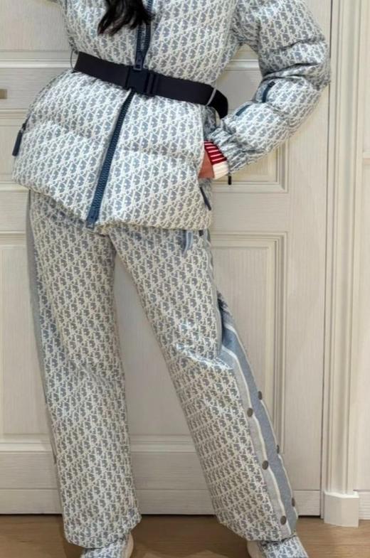 女款提花薄夾棉服长裤010 商品图3