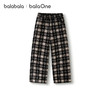 巴拉巴拉balaOne童装女童加绒直筒儿童裤子2025冬装新款复古格纹 商品缩略图4
