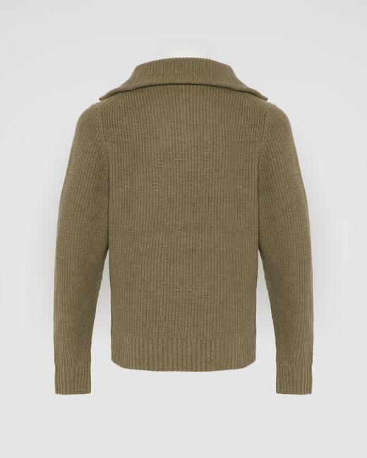Yves Salomon - PULLOVER KNITWEAR - CARDAMONE - 男装 - 针织衫 - 豆蔻绿 商品图1