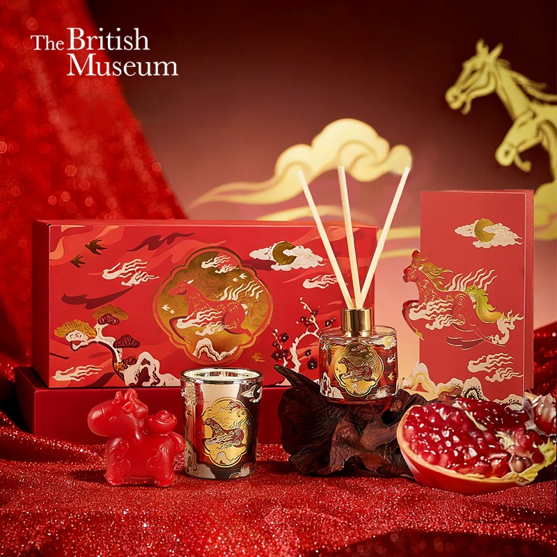 大英博物馆 新年系列 香薰蜡烛散香礼盒套装-无垠衫海