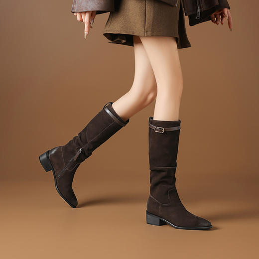 现货 || 超舒服，显瘦，显腿长，保暖长筒靴，跟高5cm但舒服的像平底 商品图4