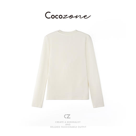 COCO ZONE 刘 一一“马拉拉”圆领罗纹长袖T恤 CD2A2722 商品图2