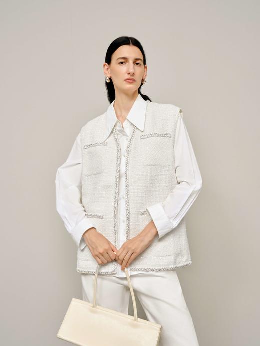 【商场同款】麦檬春秋香风气质优雅白月光马甲外套5F8213971 商品图1