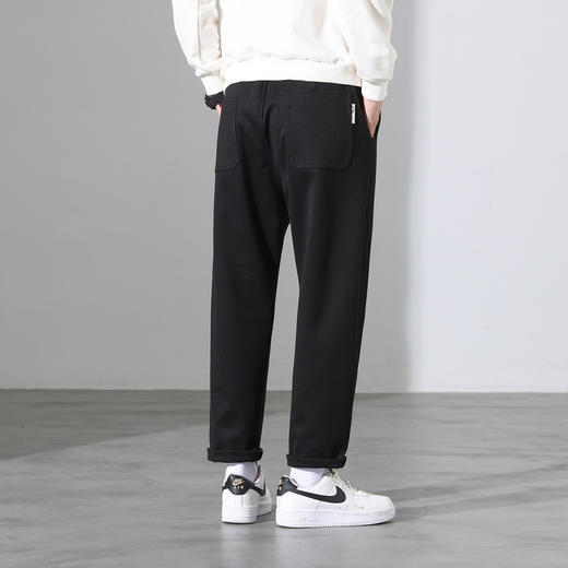 罗蒙秋冬休闲裤男士麦登尔毛呢小锥裤微工装设计可调节卡扣式腰带时尚长裤子 商品图6