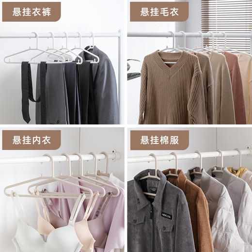 【茶花】成人衣架加厚防滑家用加粗衣服架防变形衣挂晾衣服晒架 商品图4