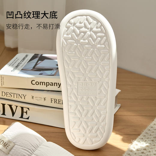 【小来】粉丝专享🧧【LIDANI 防水防污情侣棉拖】五色可选，35-44码可穿，情侣同款，格纹鞋面，柔软触感，防滑耐磨，脚底柔软 商品图4