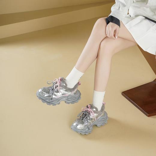 【云粉节】BF楼westory冬季新款加绒老爹鞋 商品图3