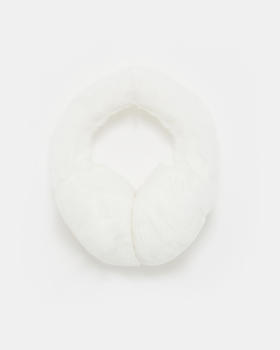 Yves Salomon - EARWARMER REX RABBIT - WHITE - 配件 - 耳罩 - 白色