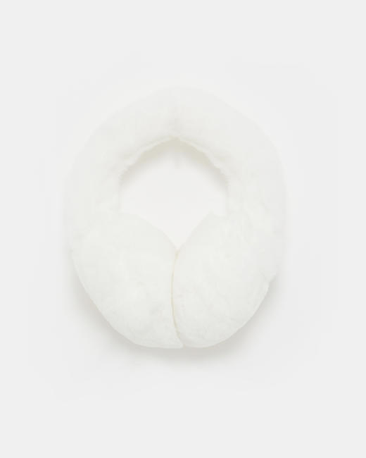 Yves Salomon - EARWARMER REX RABBIT - WHITE - 配件 - 耳罩 - 白色 商品图0