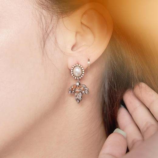 大英博物馆 东方梦境系列 枫叶蜜语耳钉 商品图1