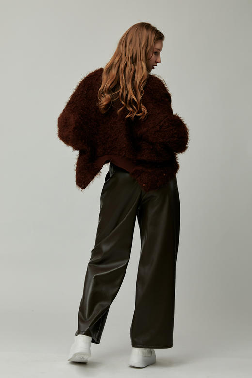 SAFICOO 时尚休闲 松紧腰设计 宽松直筒阔腿裤 商品图3