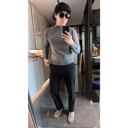 拉家　长绒棉薄纯棉春秋空调柔软内搭亲肤针织衫 商品图6