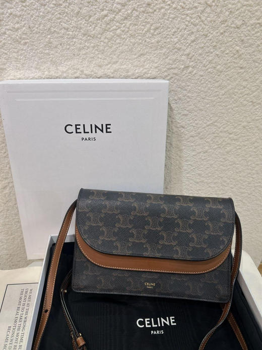 Celine Triomphe 老花拼皮 斜挎包 商品图0