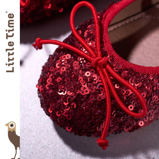 littletime女童皮鞋2025秋冬新款儿童亮片公主鞋演出软底单鞋 商品图2