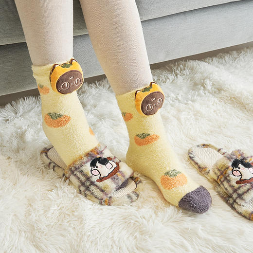 大英博物馆 盖亚·巴斯特系列 柿柿如意 有钱花 玩偶保暖袜 商品图2