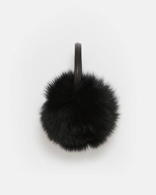 Yves Salomon - EARWARMER FOX - BLACK - 配件 - 耳罩 - 黑色 商品图1