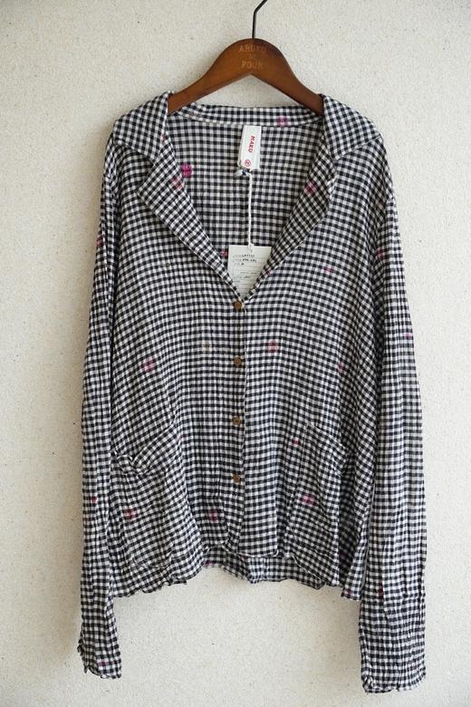 Maku棉刺绣格纹衬衣 商品图7