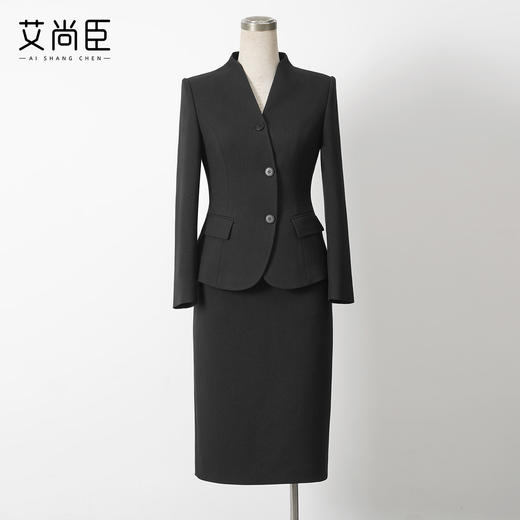 艾尚臣气质西装套装女秋小个子高级感职业装干练修身通勤优雅正装 商品图1