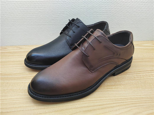豪行秋冬新款12338802纯皮牛皮商务休闲男鞋单鞋皮鞋 商品图0