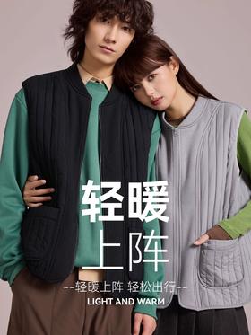 男士竖条纹拼接羊毛马甲冬季男背心【YM7381】