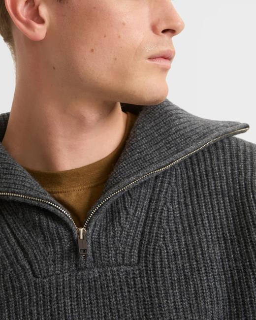 Yves Salomon - PULLOVER KNITWEAR - CASTLE - 男装 - 针织衫 - ‌古堡灰‌ 商品图4