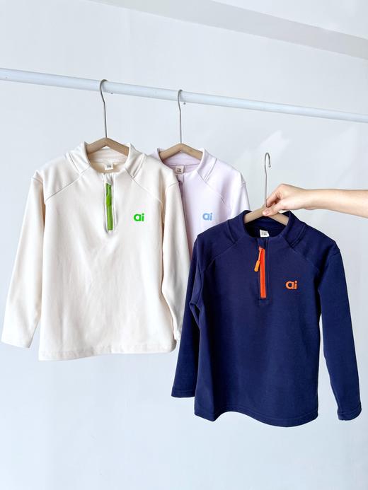 撸猫绒半拉链T恤3362 商品图2