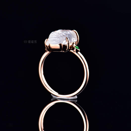 【好运来】玻璃种翡翠貔貅戒-JZ12210017 商品图3