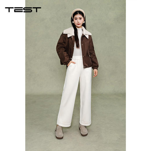 冬上新时尚撞色宽松显瘦短款外套夹克2254110 商品图0