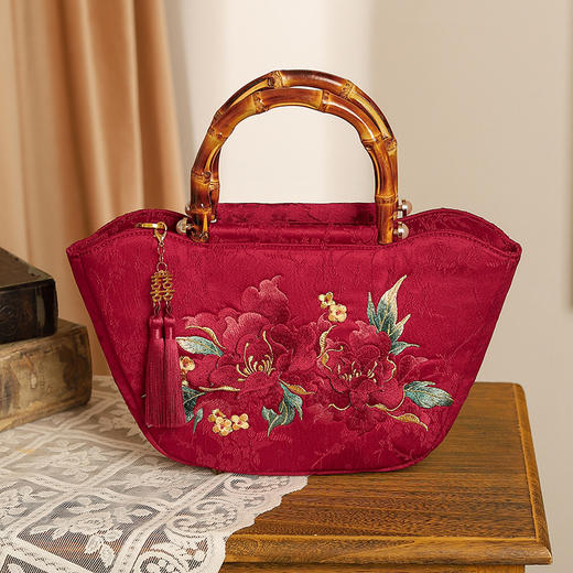 星月为媒结婚婚庆大手提包，国风古风婚礼包包QB-星月为媒 商品图1