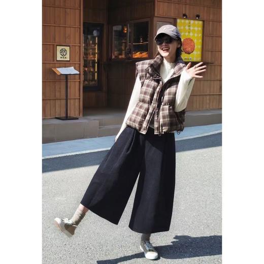 【灯芯绒八分裙裤】柔软细腻纯棉面料  半松紧腰头  复古风穿搭拉满 商品图1