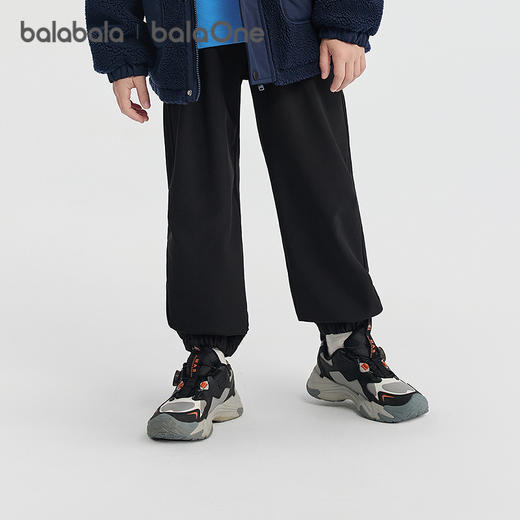 巴拉巴拉balaOne儿童长裤男童女童2025冬装新款加绒束脚裤子保暖 商品图2