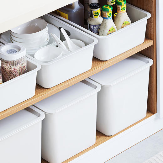 【茶花】9L方形带盖储物盒 商品图6