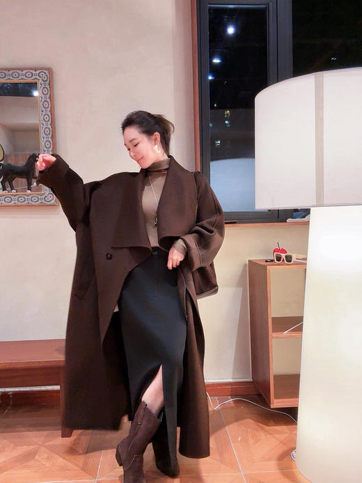 PIANAI冷小姐# 挡风领双面羊毛大衣 商品图2