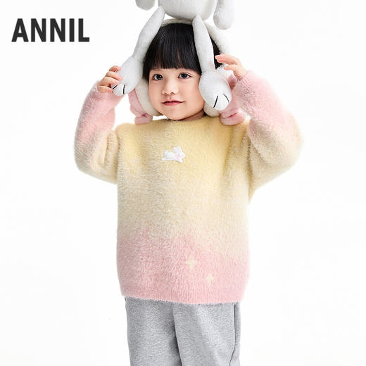 【实体店同款】女童圆领针织衫冬季新款安奈儿童装XG544007 商品图2