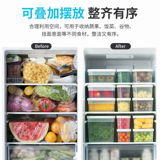 【茶花】抗菌保鲜盒冰箱专用食品保鲜盒 商品图6