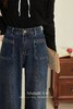 鹿向南「复古年代」高腰气质阔腿牛仔裤女2025秋冬新款显瘦长裤子 商品缩略图5