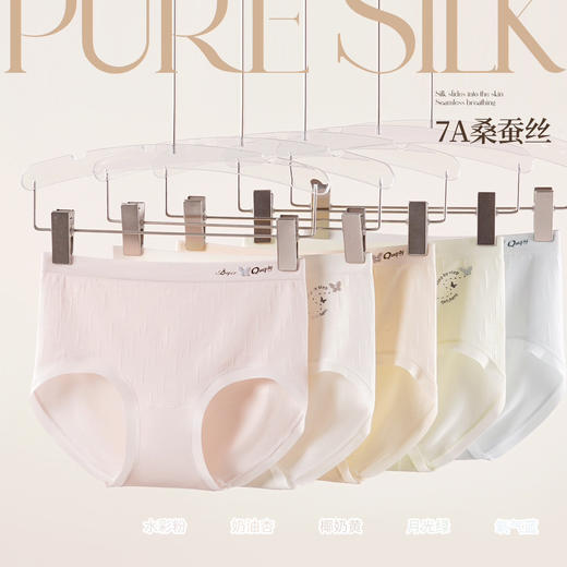 【3条装】女士莫代尔内裤女士三角底裤内裤蚕丝底裆【CSL25261】 商品图0