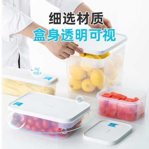 【茶花】抗菌保鲜盒冰箱专用食品保鲜盒 商品图4