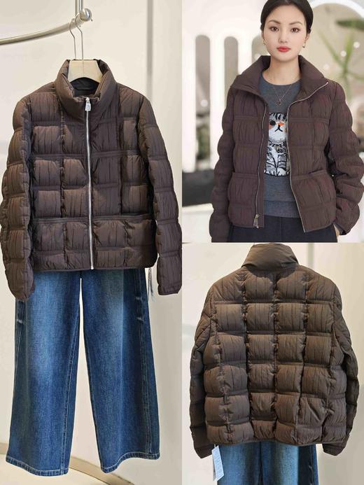 586119时尚短款拉链立领轻羽绒服 商品图4