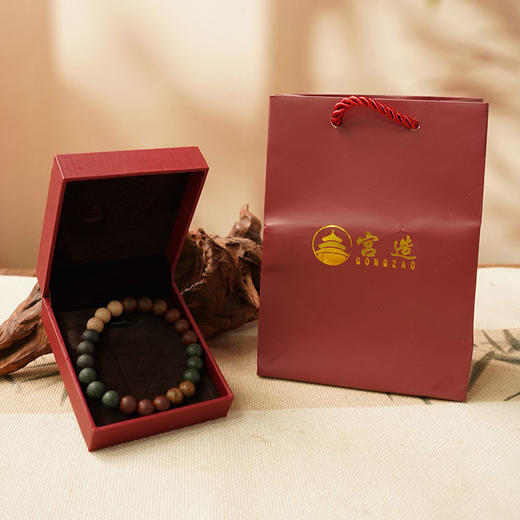 宫造 五行合香念珠手串 礼盒包装 商品图6