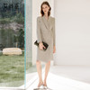 艾尚臣复古双排扣连衣裙女秋气质职业西装裙正式场合轻熟风工作服 商品缩略图1